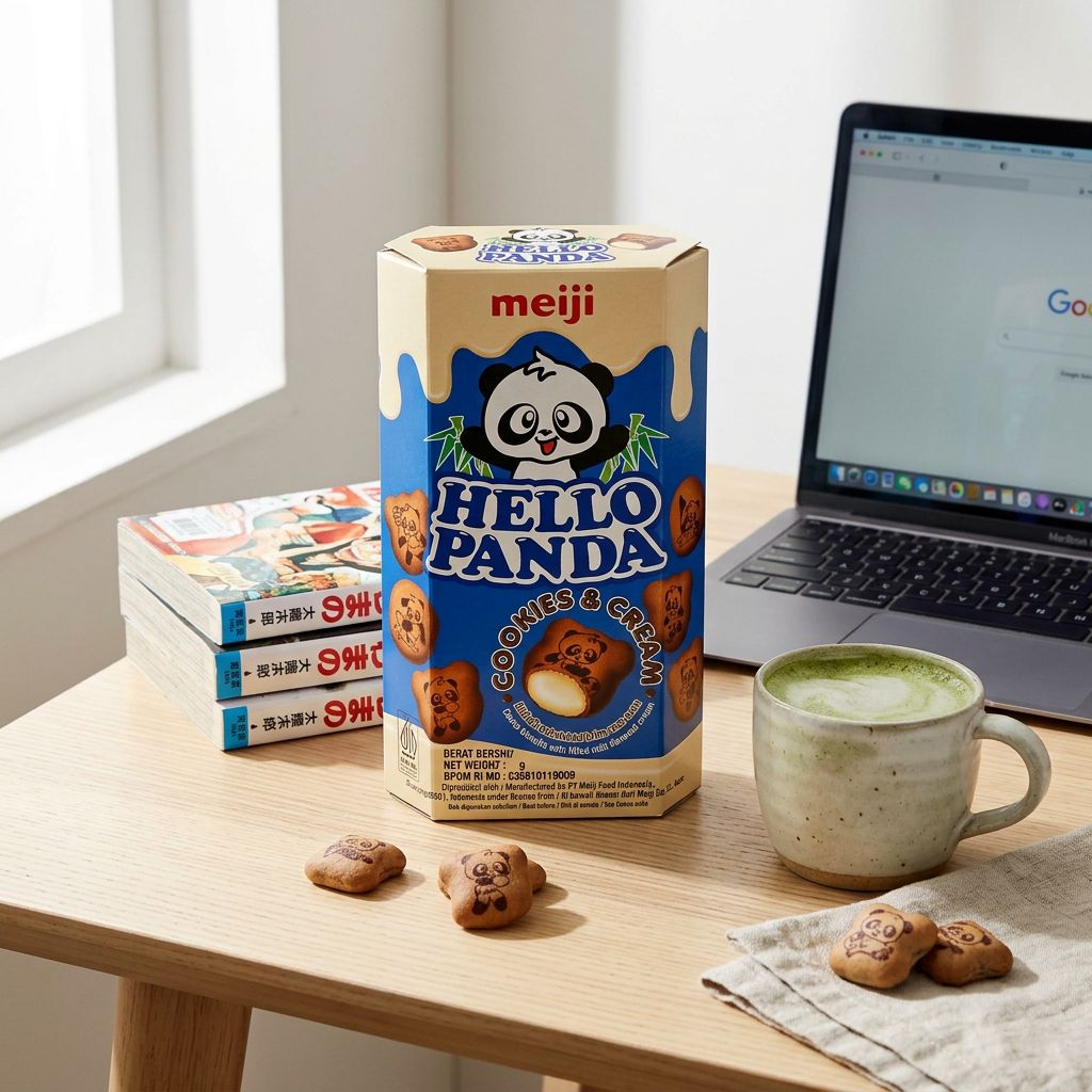 Meiji Hello Panda Cookie and Cream