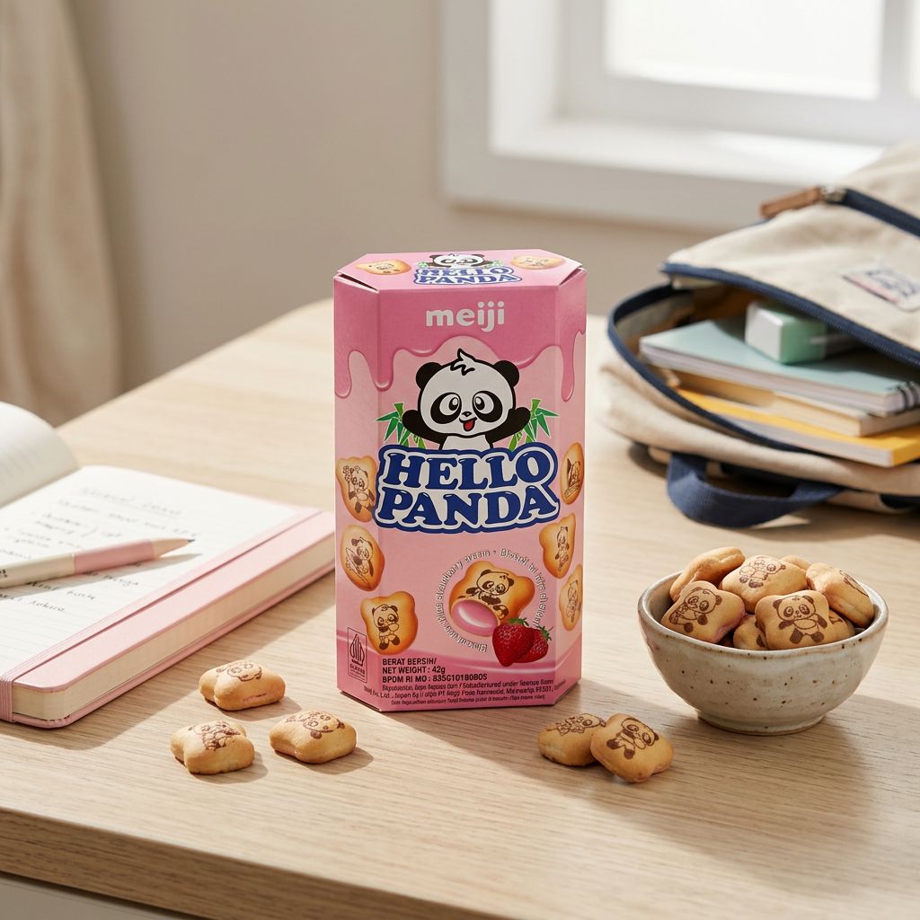 Meiji Hello Panda Strawberry