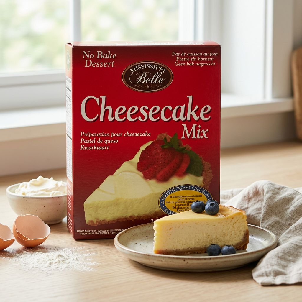 Mississippi Belle Mix Cheesecake américain en boite, recette authentique des États-Unis, disponible sur My American Shop
