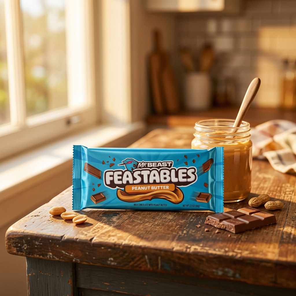 Mr Beast Feastables Chocolate Peanut Butter