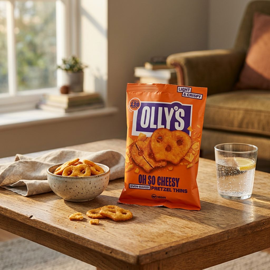 Olly's Pretzel Thins Cheesy
