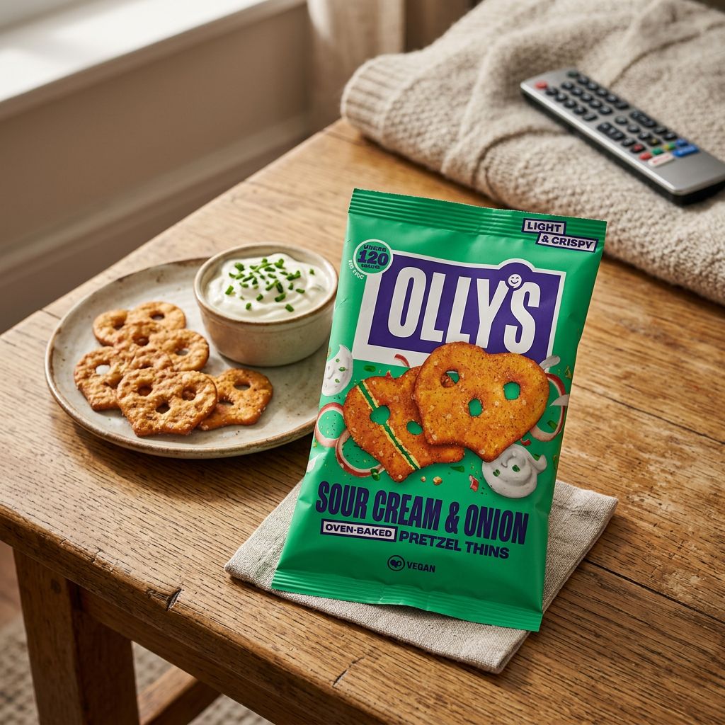 Olly's Pretzel Thins Sour Cream & Onion