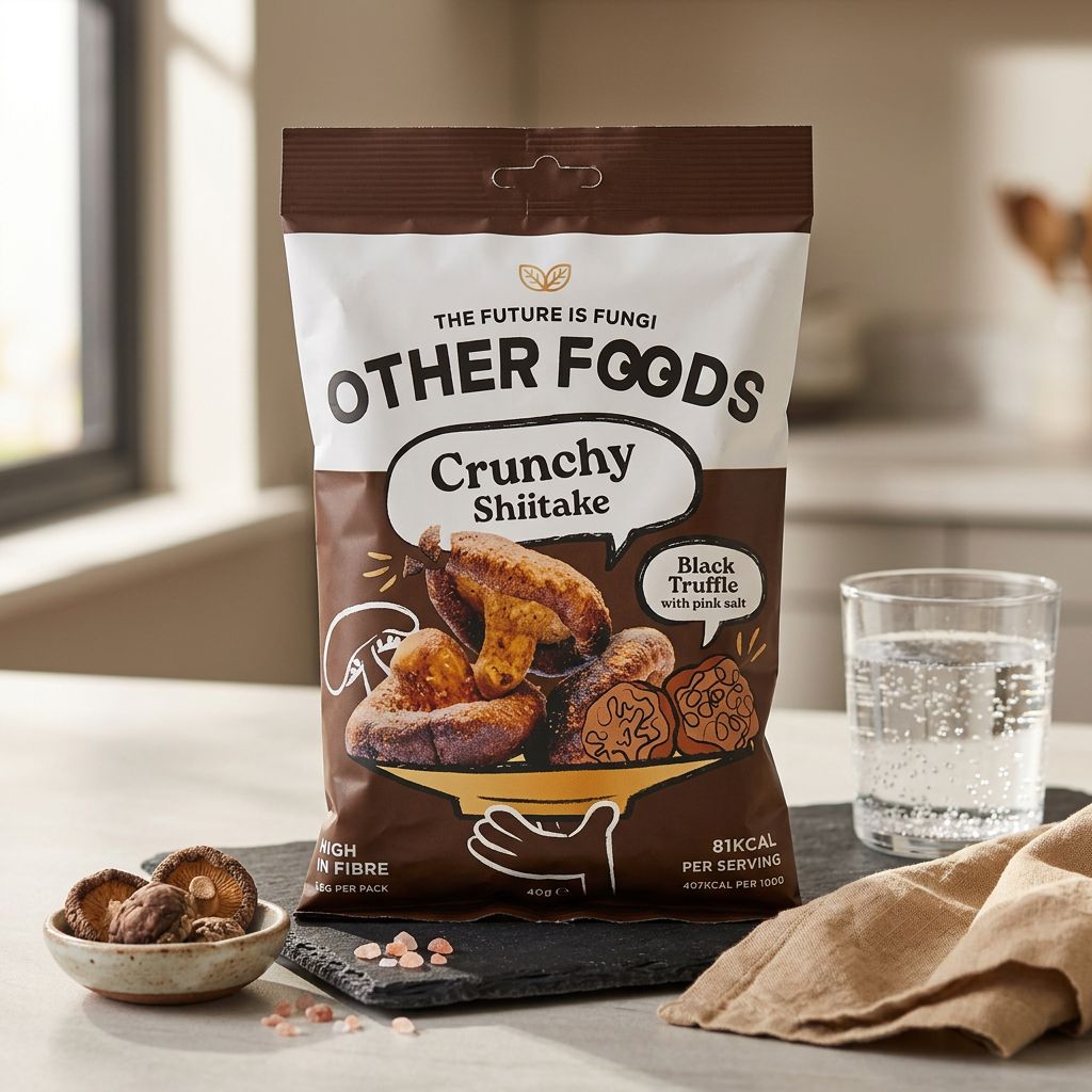 Other Foods Crunchy Shiitake Mushrooms - Black Truffle & Pink Salt
