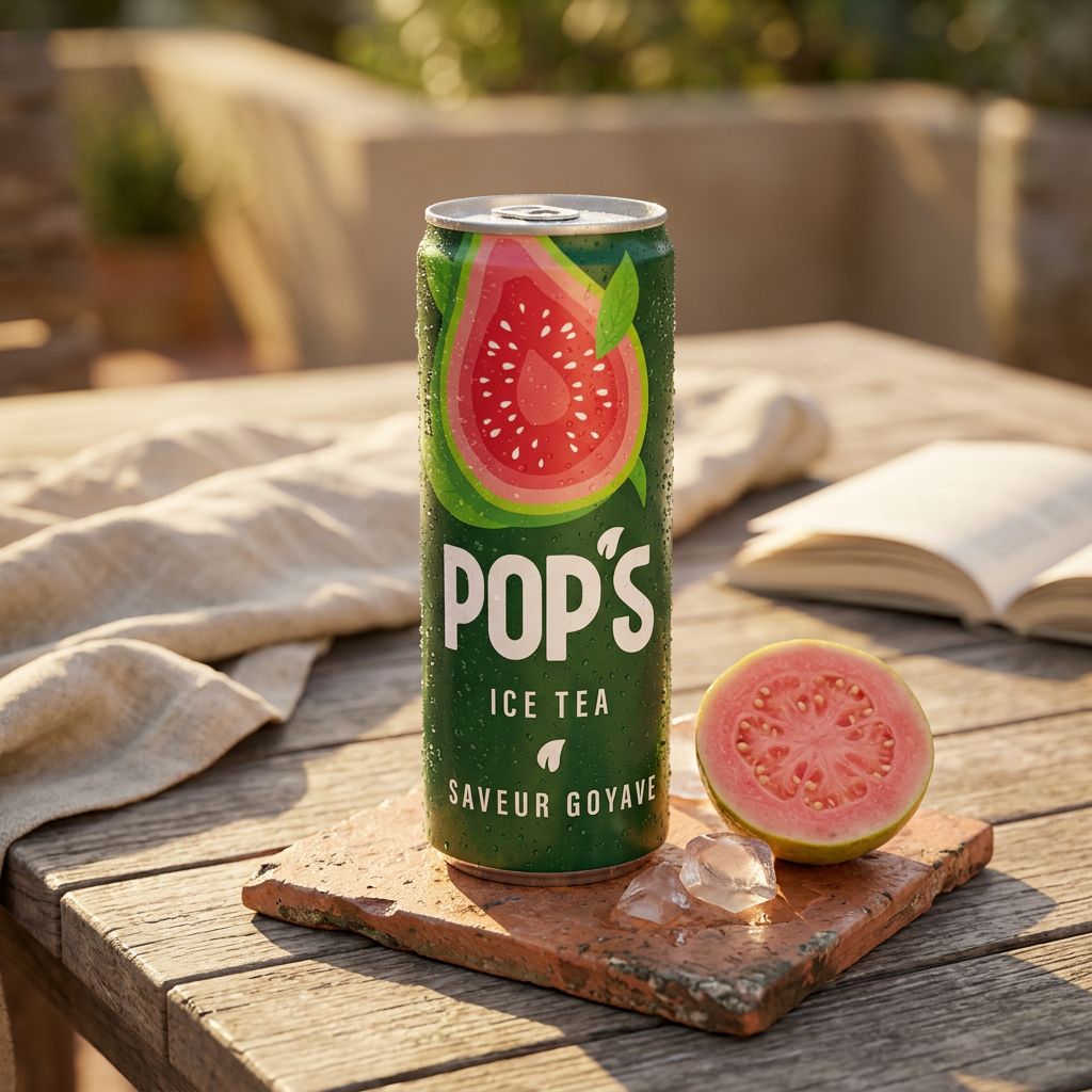 Pop's Ice Tea Guava Can