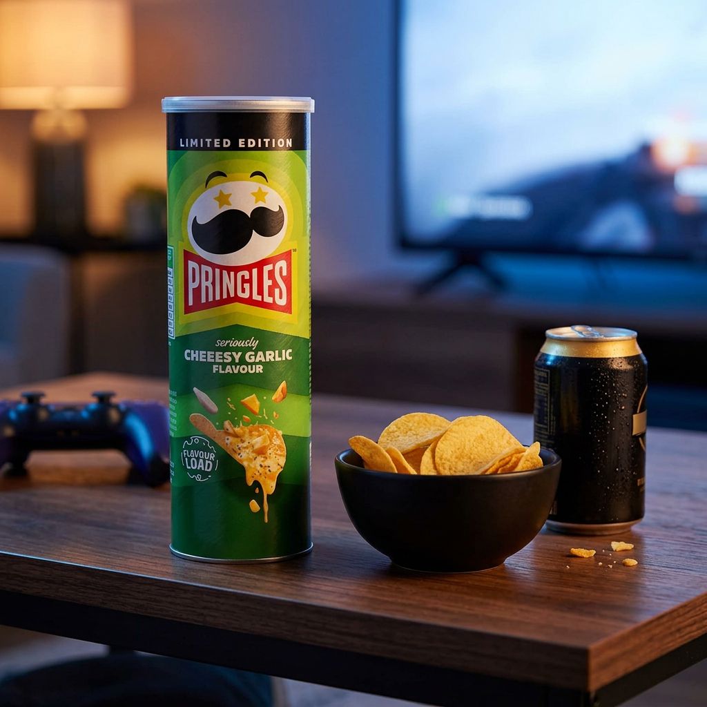 Pringles Rich Cheesy Garlic