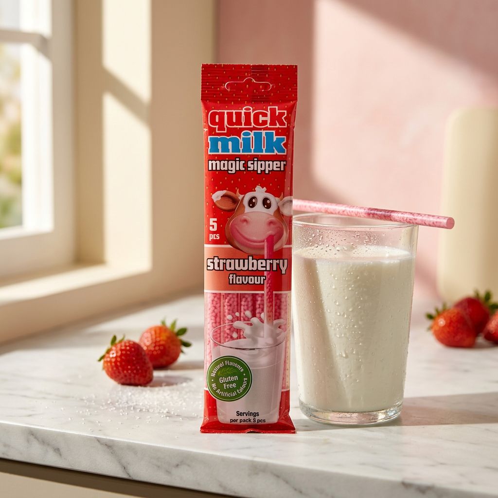 Quick Milk Magic Sipper Strawberry