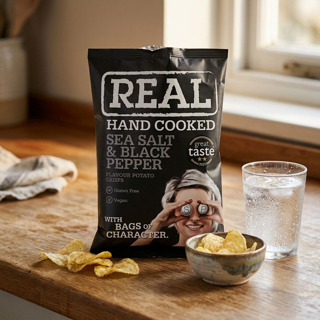 Real Crisp Small Sea Salt & Black Pepper