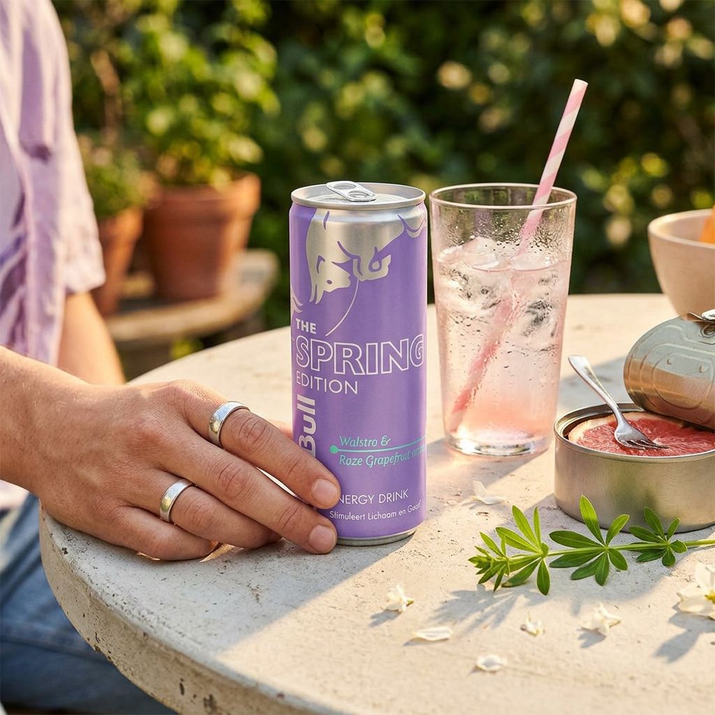 Red Bull Energy Drink Spring Edition Woodruff & Pink Grapefruit