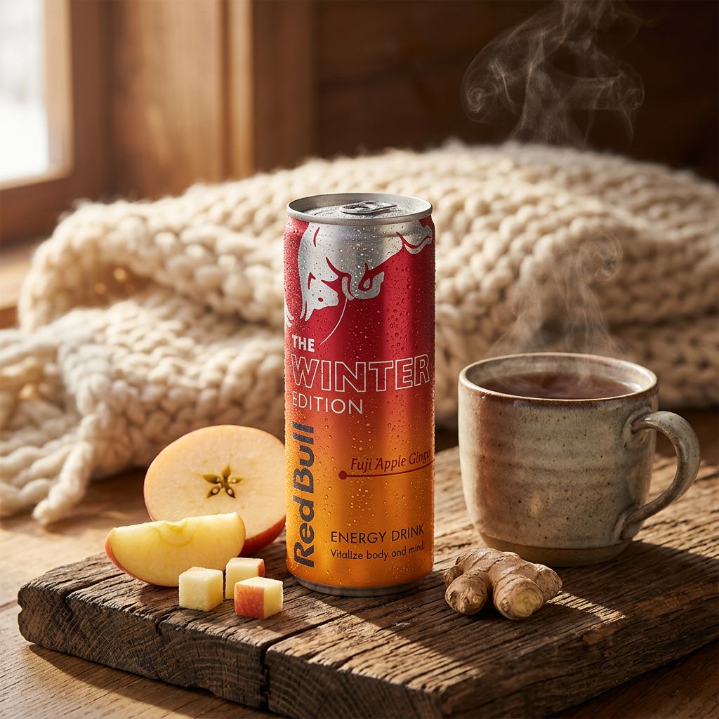 Red Bull Energy Drink Winter Edition Fuji Apple Ginger
