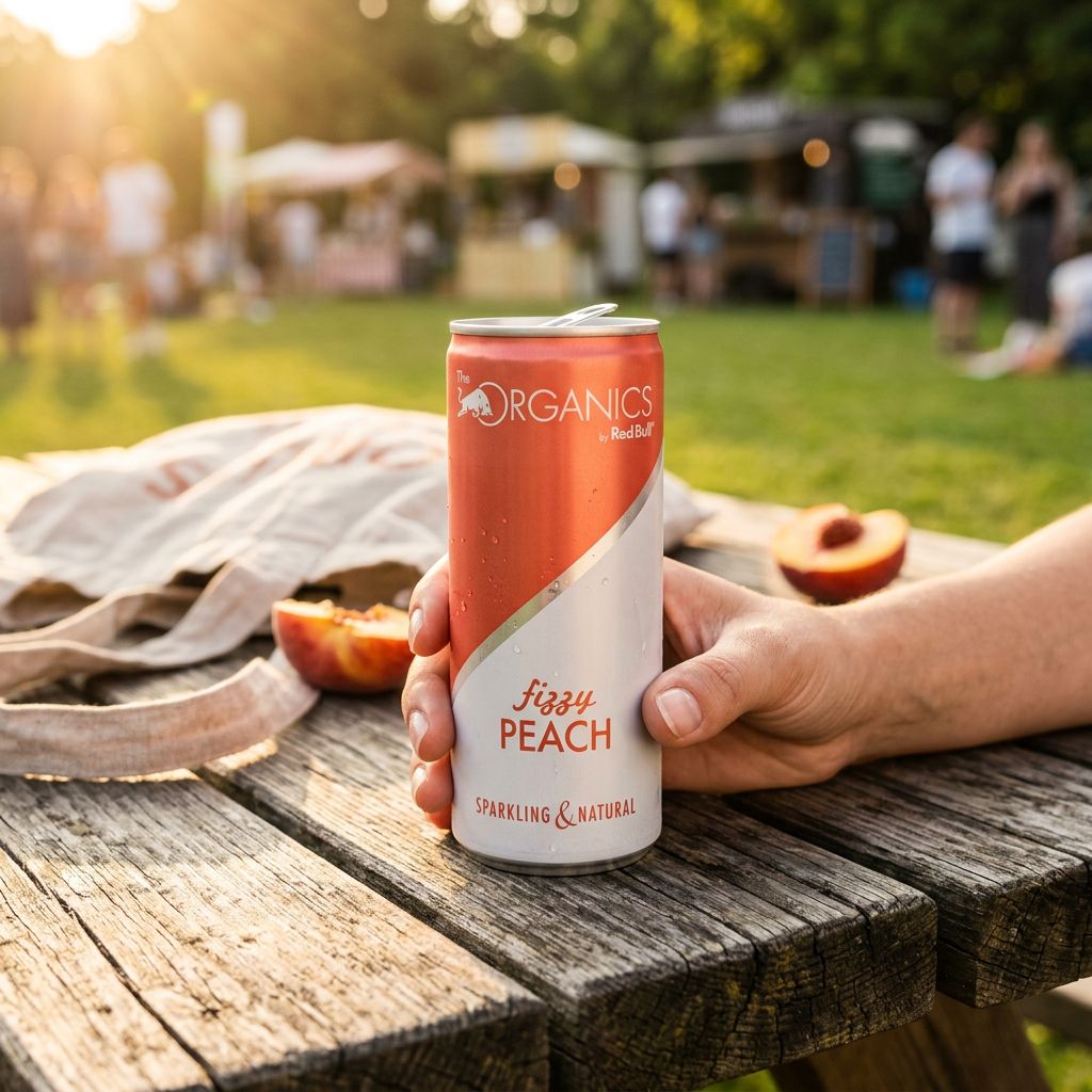 Red Bull Organics Fizzy Peach
