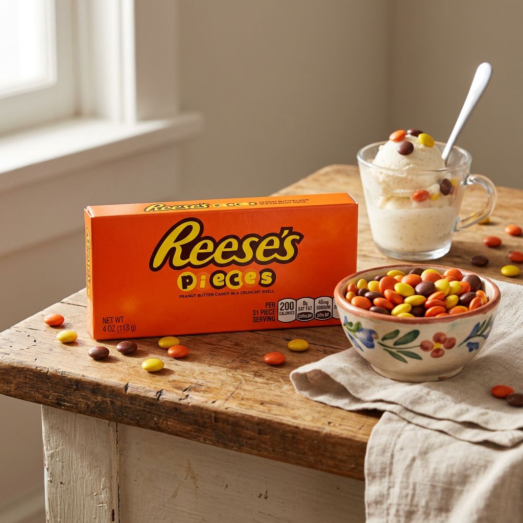 Reese's Pieces Peanut Butter Crunchy Shell Box