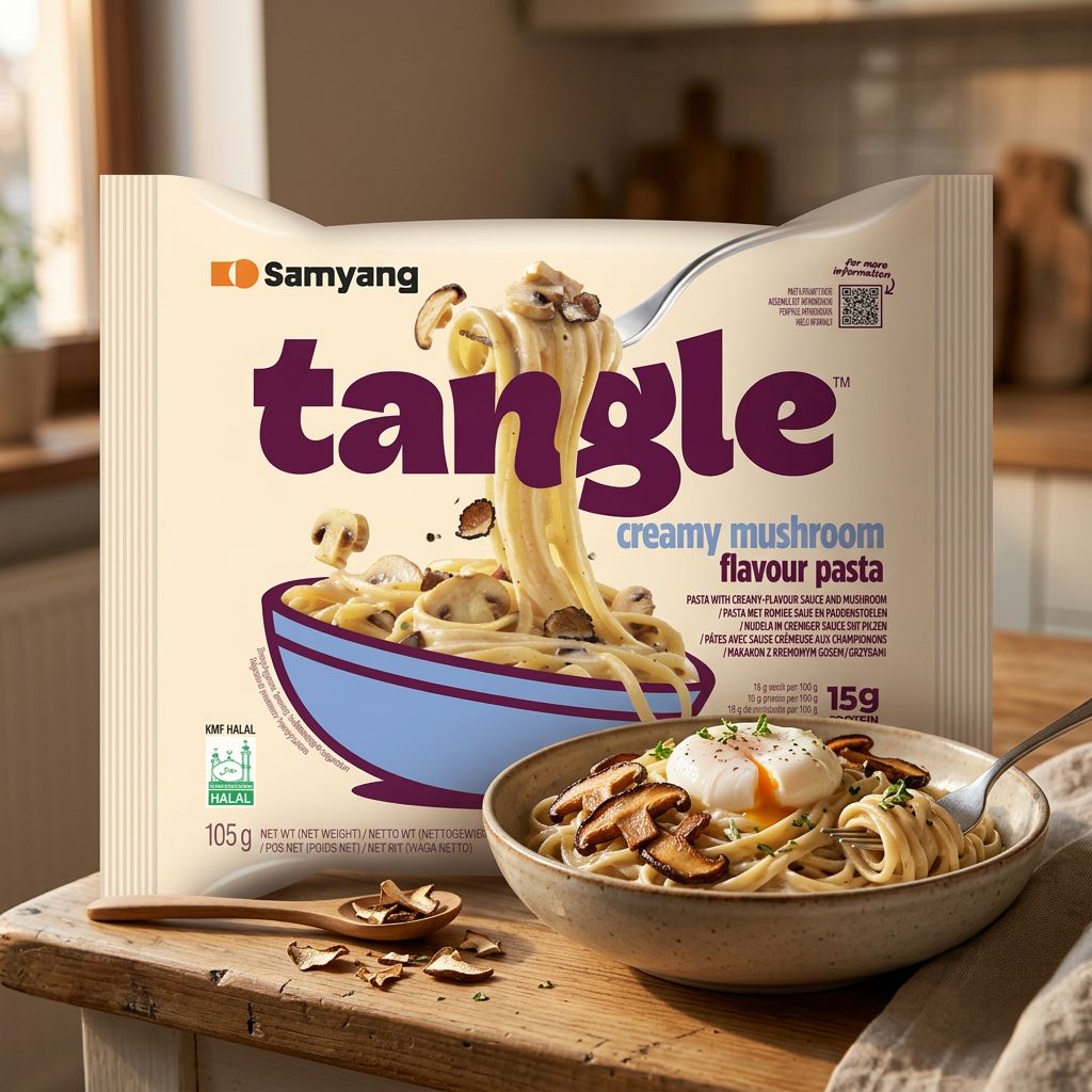 Samyang Tangle Pasta Mushroom Cream