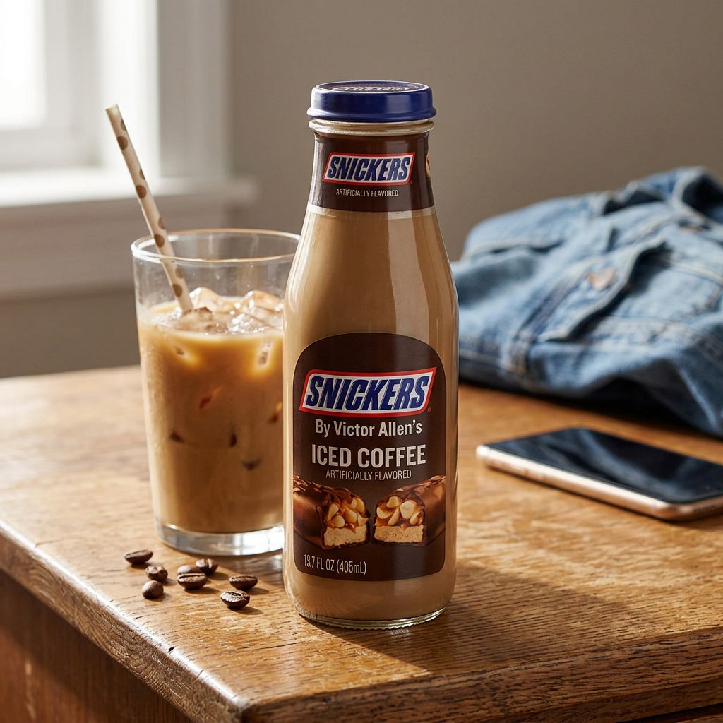 Snickers Iced Coffee, café glacé RTD arôme caramel cacao, importé des USA, disponible sur My American Shop
