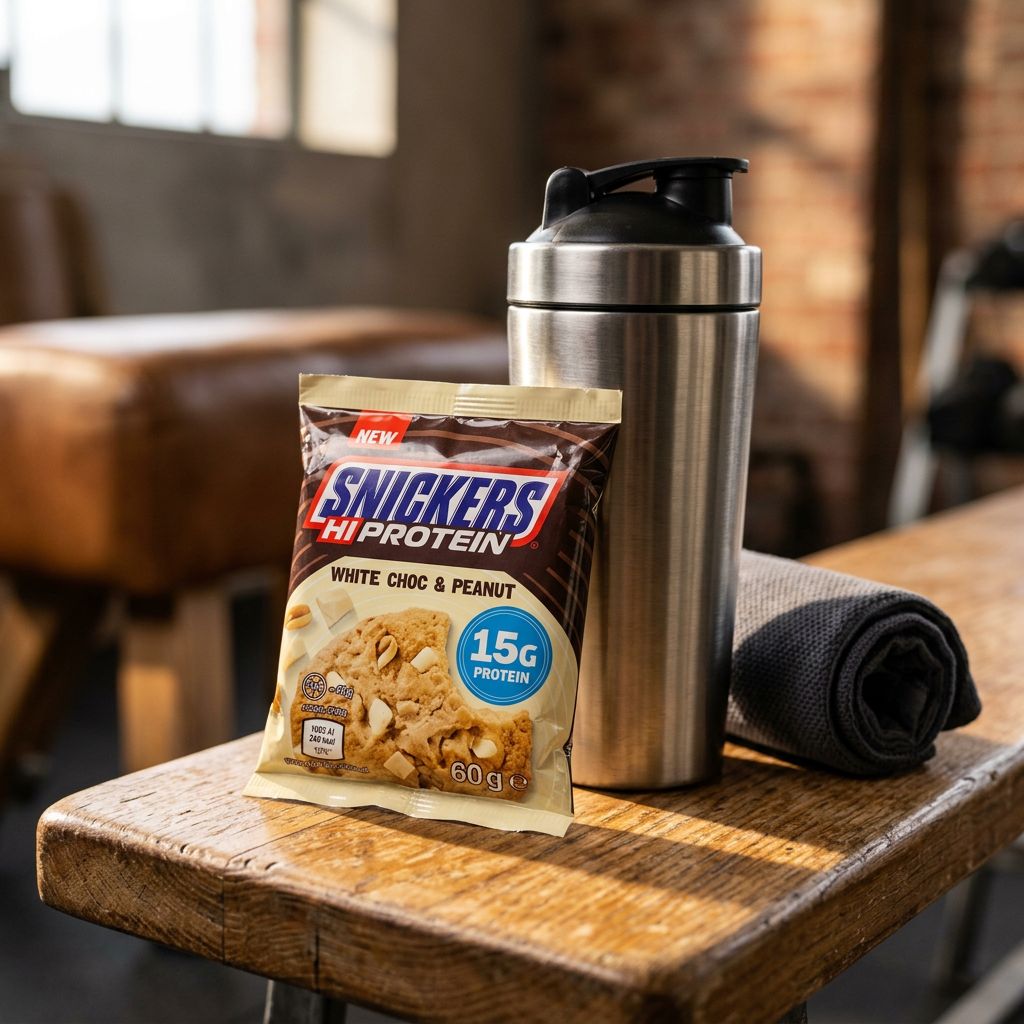 Snickers White Chocolate Protein Cookie, cookie protéiné importé, 25g de protéines, disponible sur My American Shop