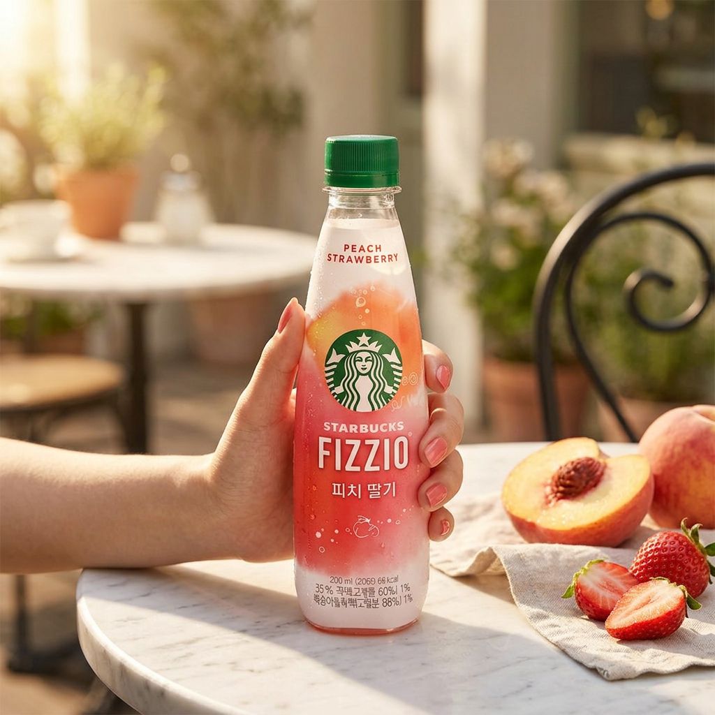 Starbucks Fizzio Peach strawberry