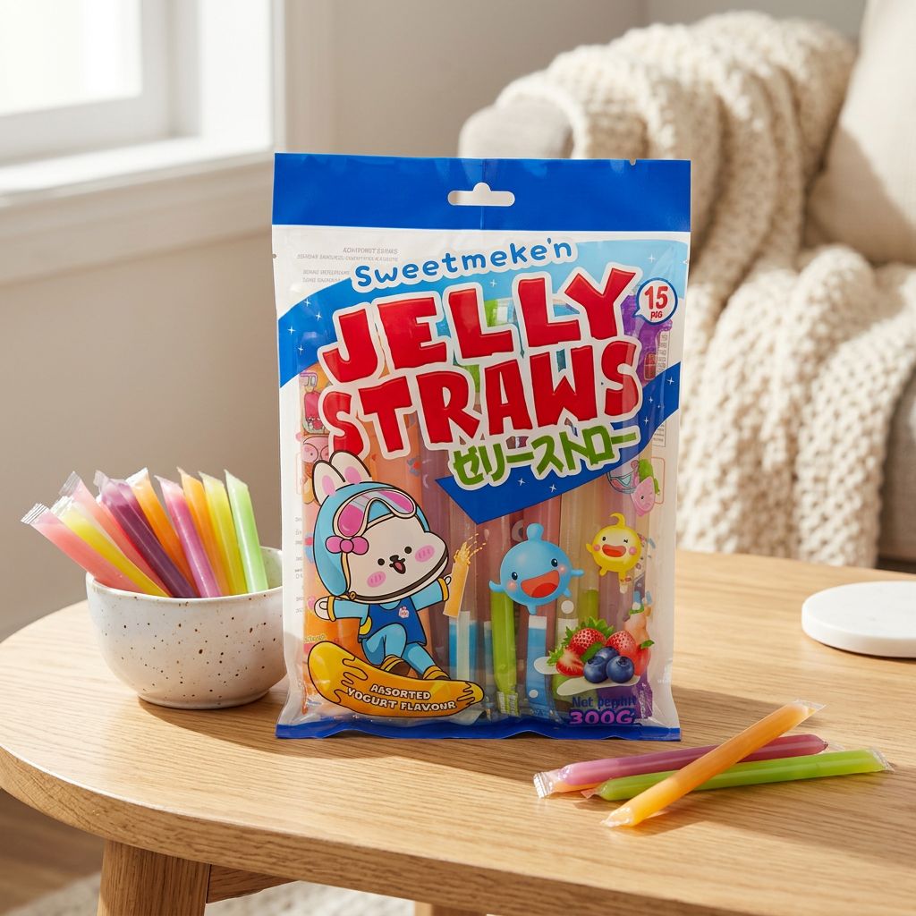 SweetMellow Jelly Straws Yoghurt Flavour