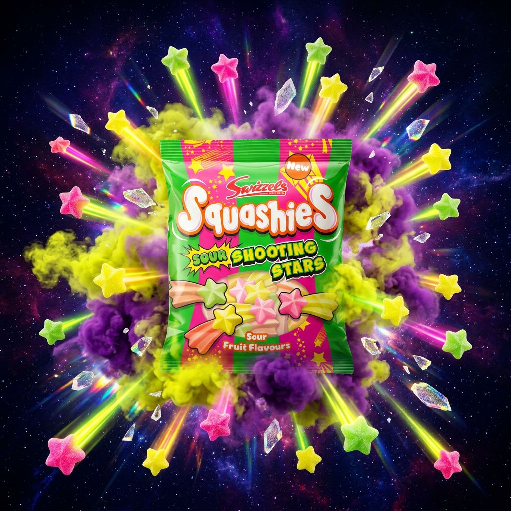 Swizzels Squashies Sour Fruit Shooting Stars