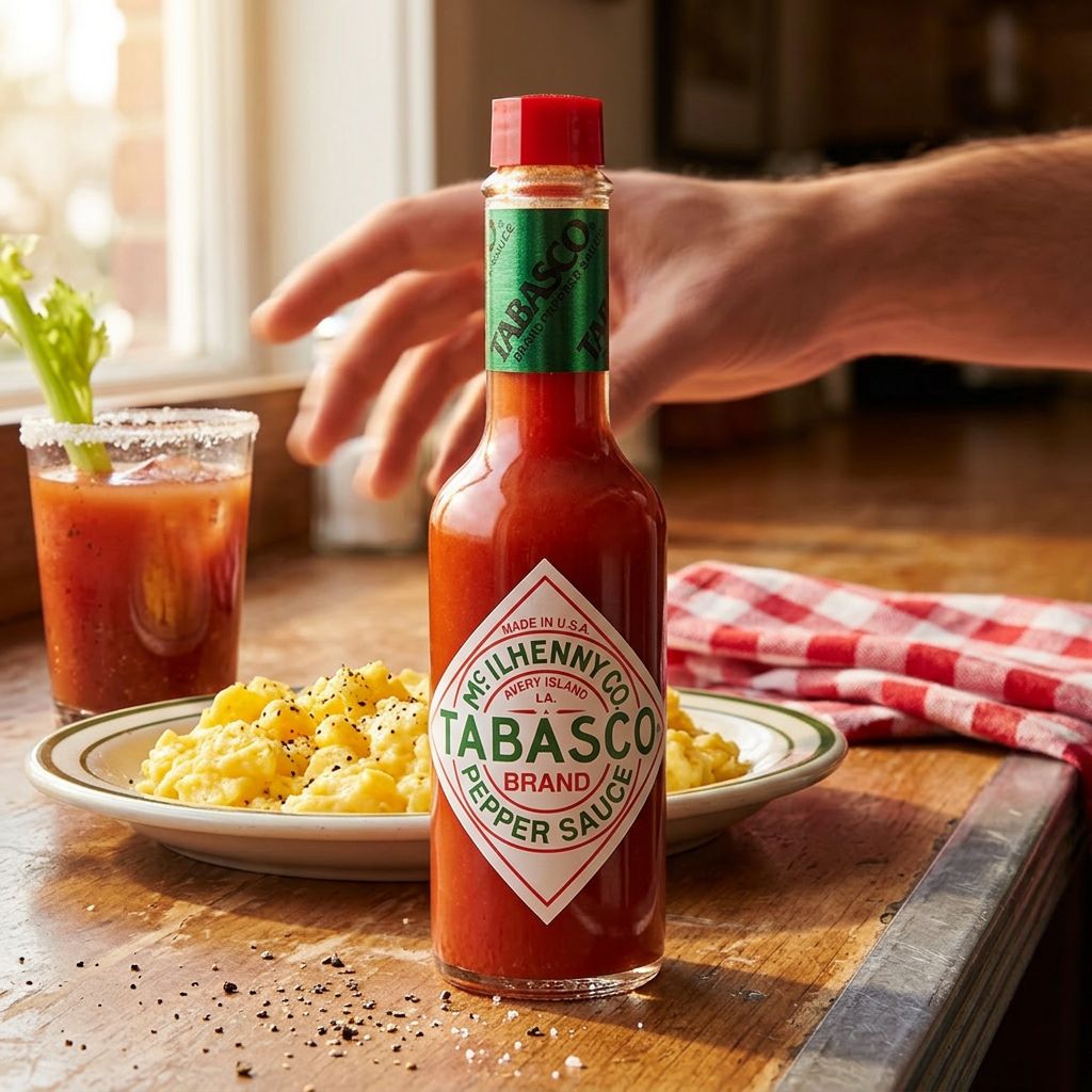 Tabasco Pepper Sauce originale en verre, piment rouge Louisiane, format classique, disponible sur My American Shop