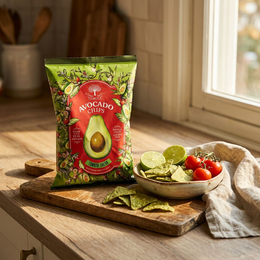 Temole Avocado Chips Tomato Salsa