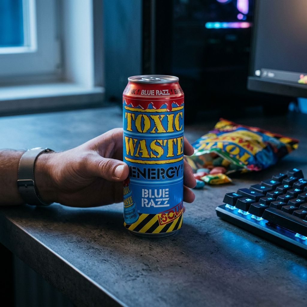 Toxic Waste Energy Drink Sour Blue Razz