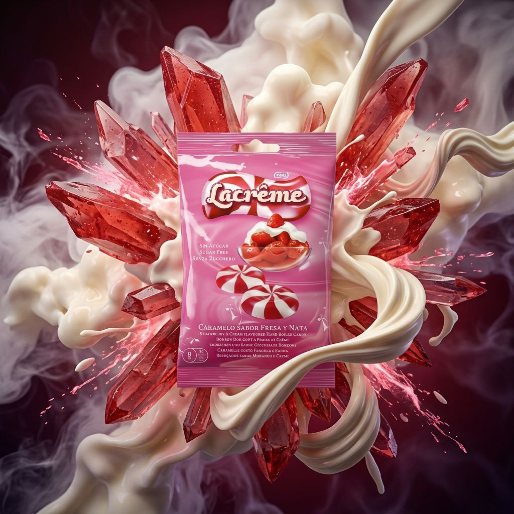 Vidal Lacrême Sugar Free Strawberry & Cream Big