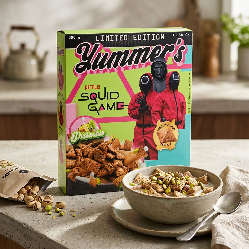 Yummer's Squid Game Cereal With Pistachio