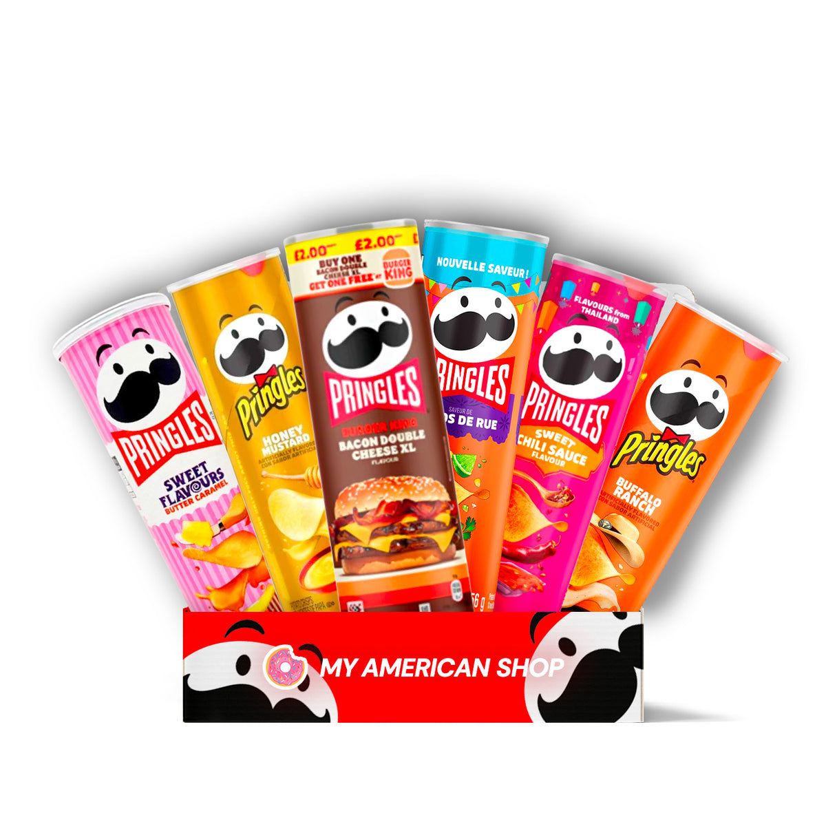 Pack Pringles de 5 tubes de chips à découvrir