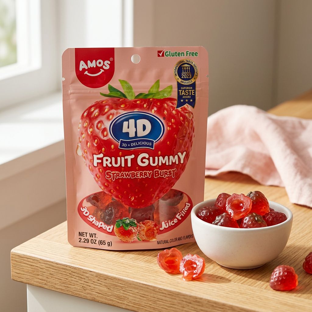 Amos 4D Fruit Gummy Strawberry
