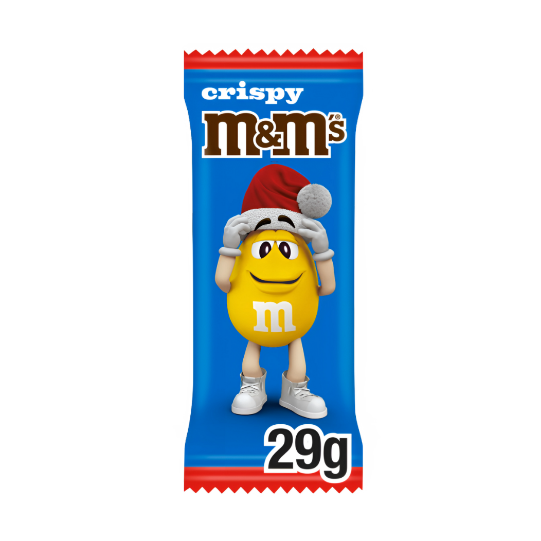 M&M's Crispy Milk Chocolate Christmas Santa Treat - My American Shop