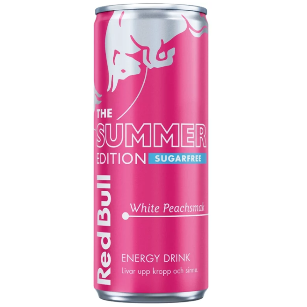 Red Bull Energy Drink The Summer Edition Sugarfree White Peach - My American Shop