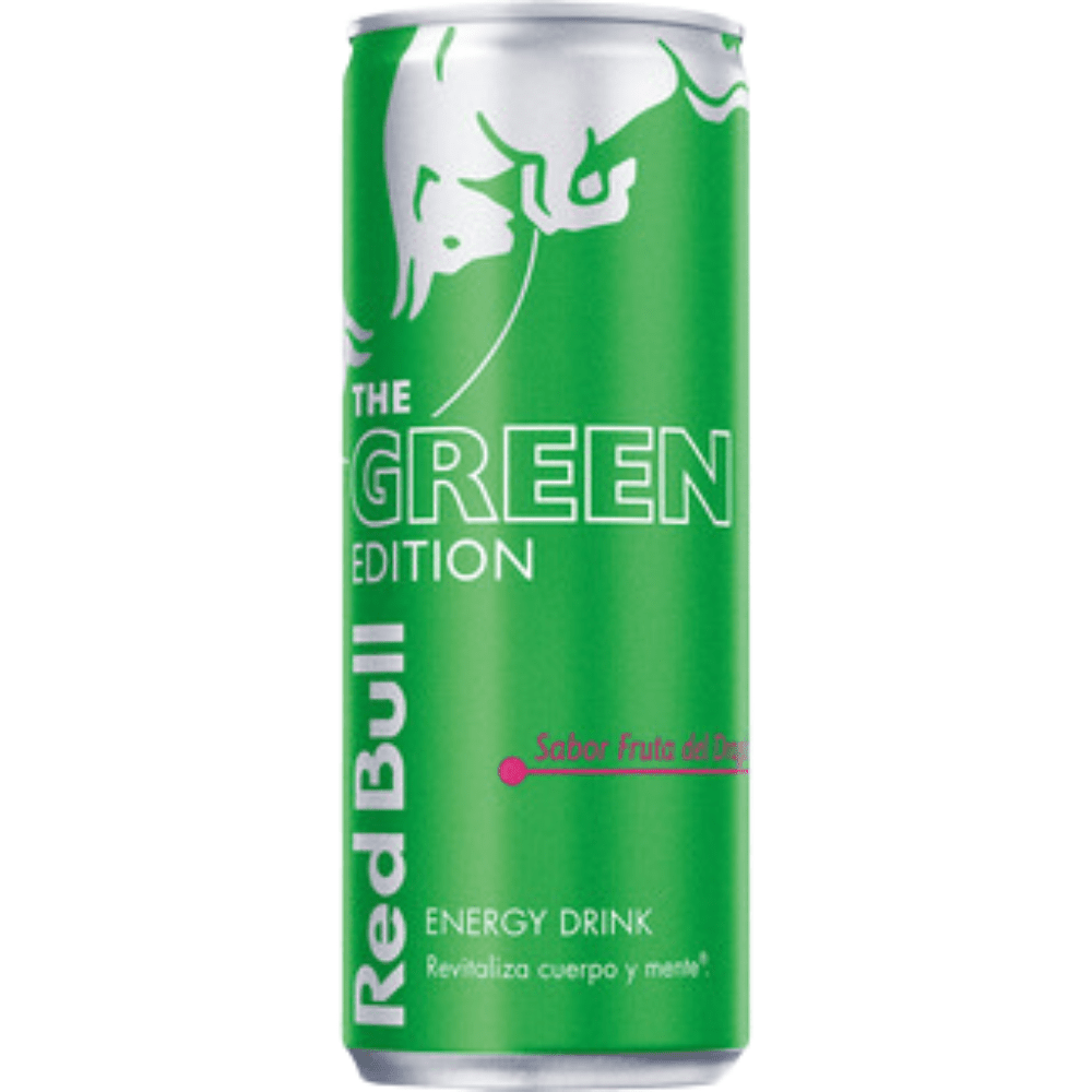 Red Bull Green Edition Dragon Fruit 250ml : boisson énergisante saveur fruit du dragon