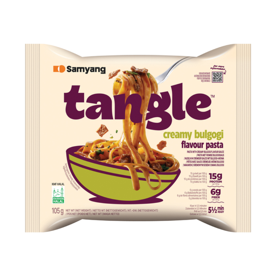 Samyang Tangle Pasta Bulgogi Sauce 100g : pâtes coréennes sauce bœuf bulgogi sucrée salée