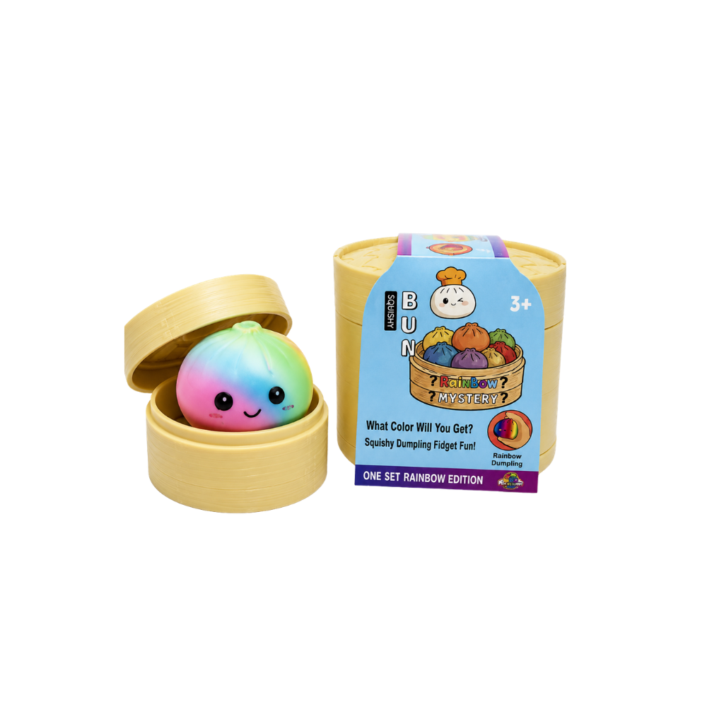 Squishy Bun Toy Rainbow S