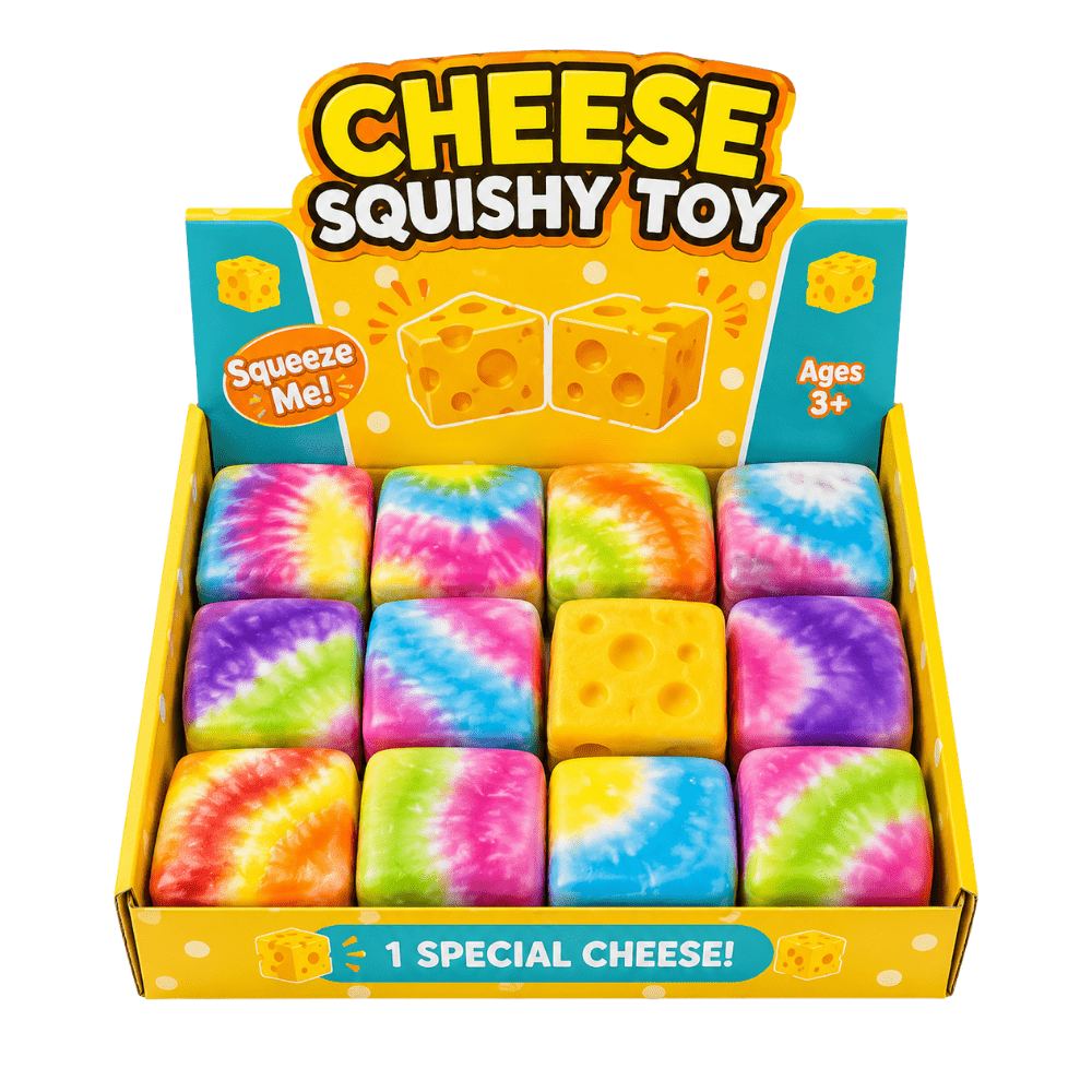 Squishy Cheese Toy Colorfull