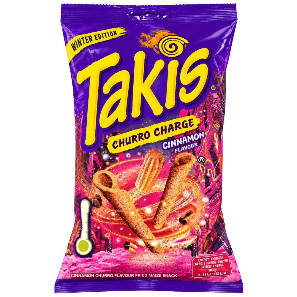Takis Winter Edition Churro Charge Cinnamon Flavour