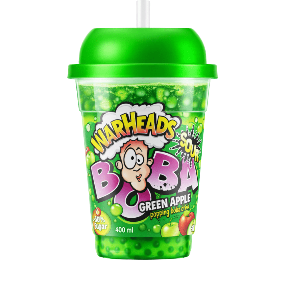 Warheads Boba Sour Green Apple - My American Shop