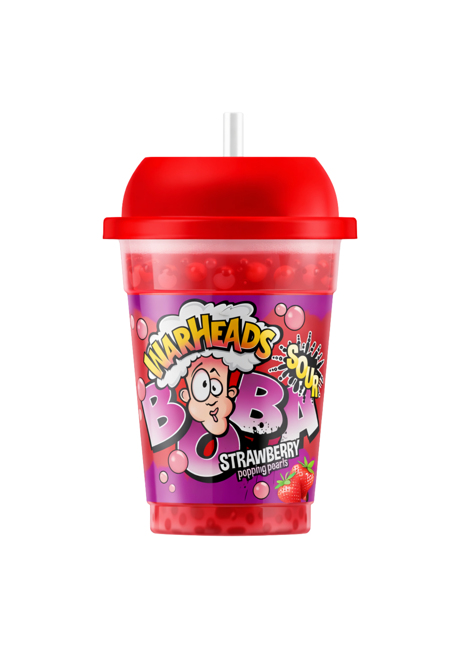 Warheads Boba Sour Strawberry - My American Shop