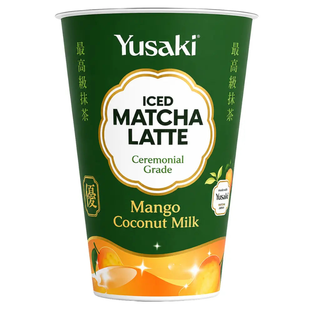 Yusaki Iced Matcha Latte Mango Coconut Milk