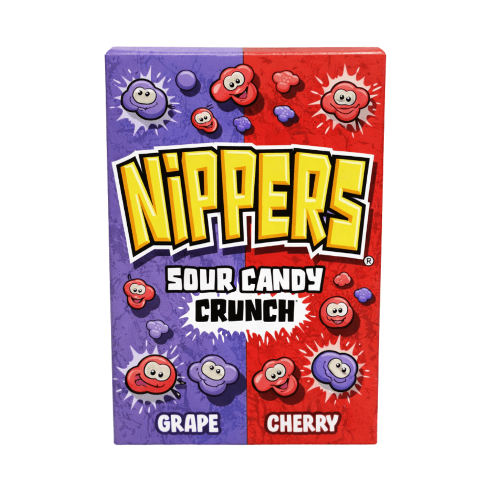 Nippers Sour Candy Crunch Grape Cherry