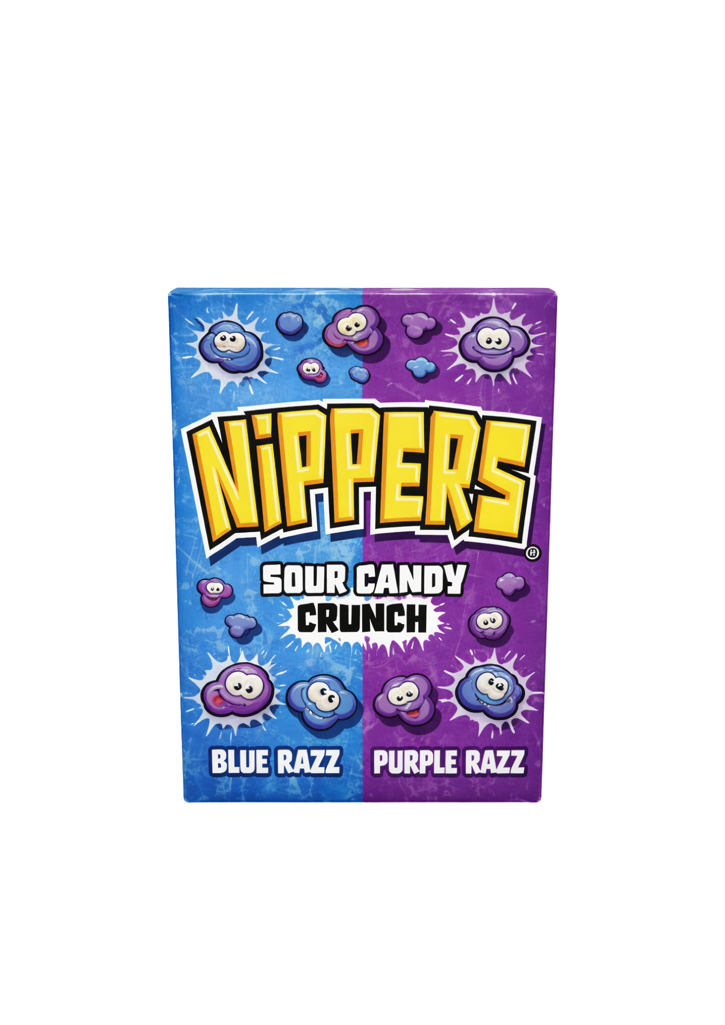 Nippers Sour Candy Crunch Blue Razz Purple Razz - My American Shop