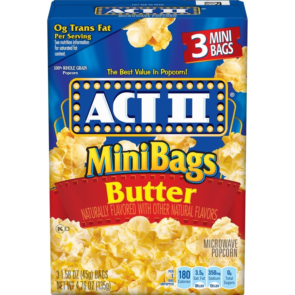 Act 2 Pop Corn Butter 3 Bags