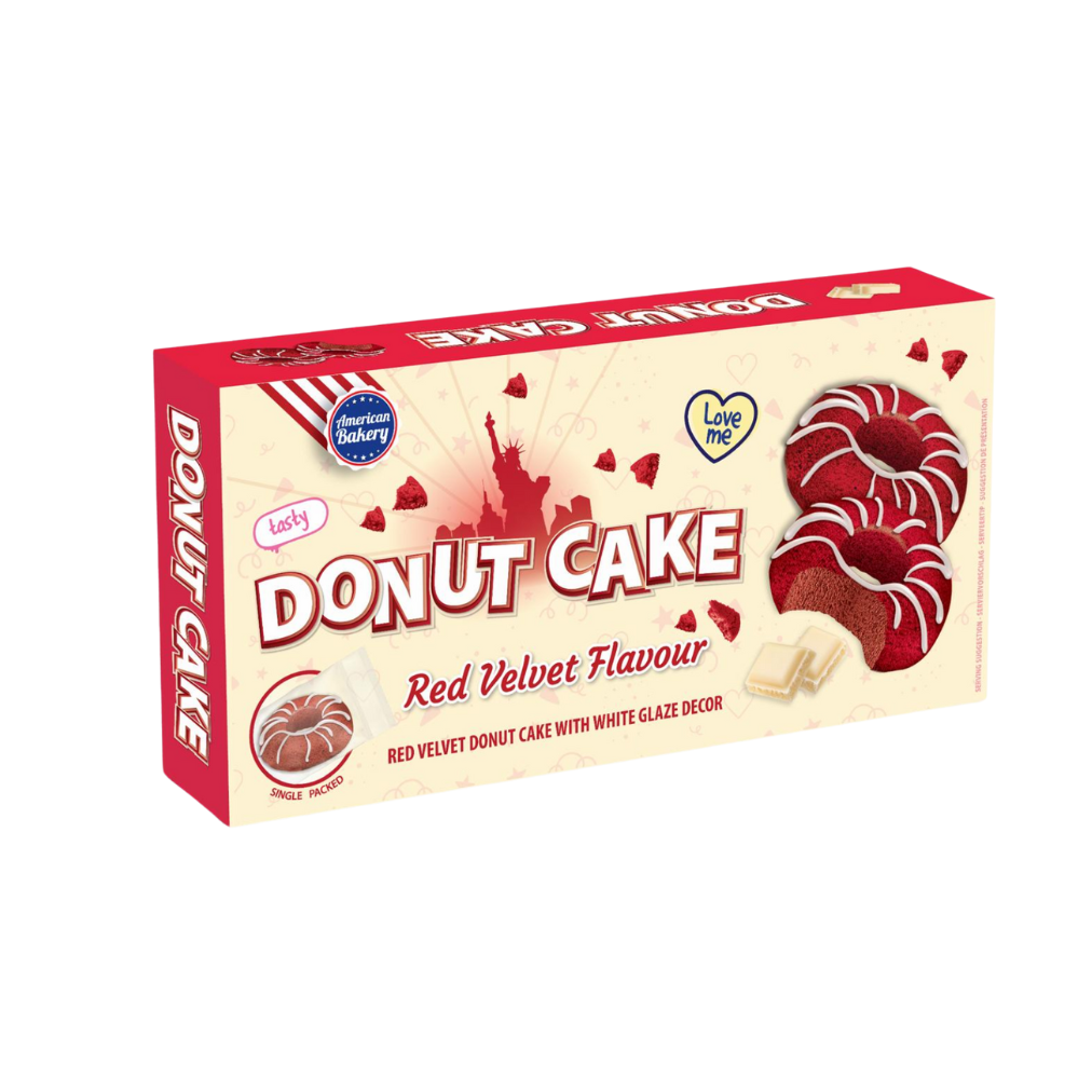 American Bakery Donut Cake Red Velvet - My American Shop