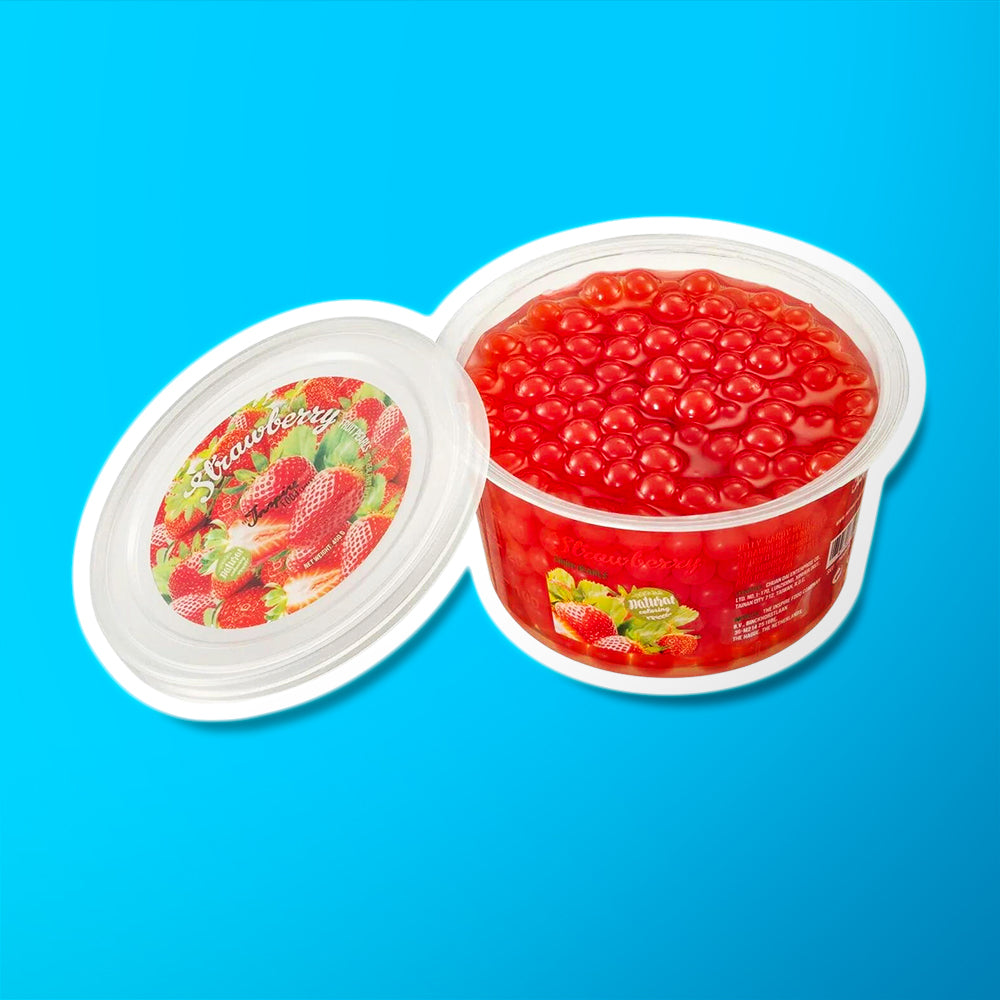 Bubble Tea Popping Fruit Pearls Strawberry - My American Shop France