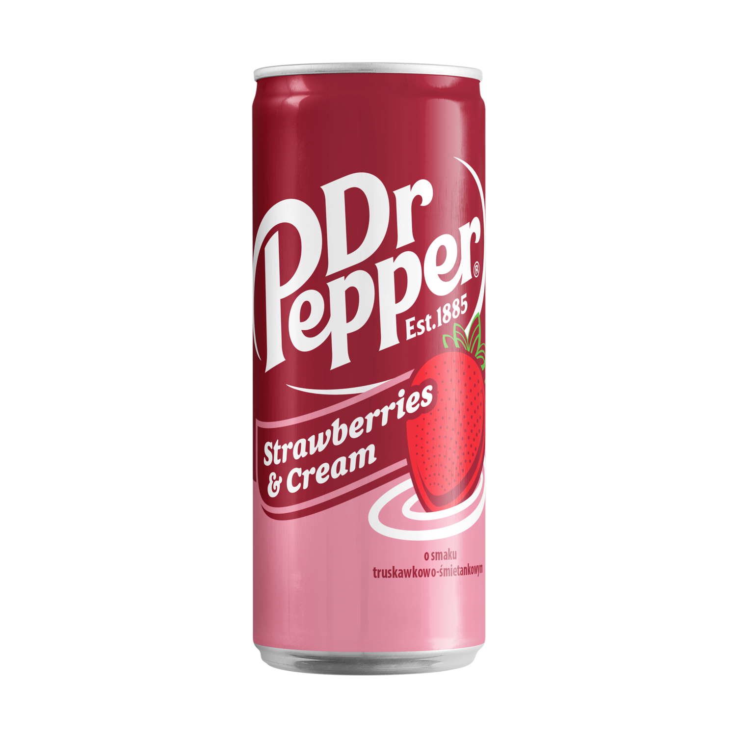 Dr Pepper Slim Can Strawberries & Cream - My American Shop