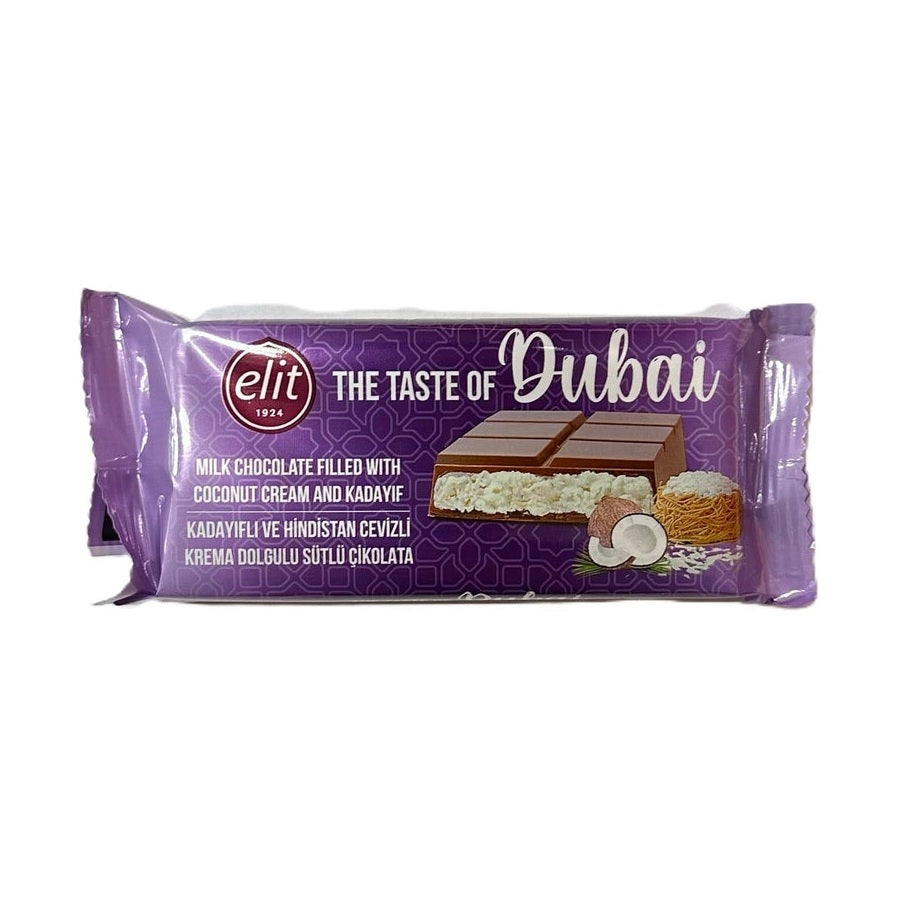 Elit Dubai Milk Chocolate Coconut Cream & Kadayif - My American Shop