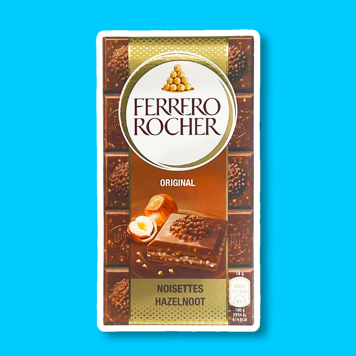 Ferrero Tab Hazelnut Milk Chocolate My American Shop