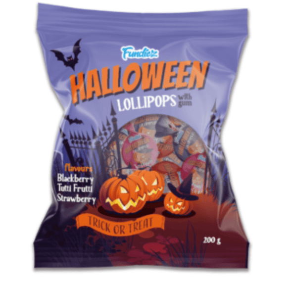 Fundiez Halloween Gum Lolli - My American Shop France