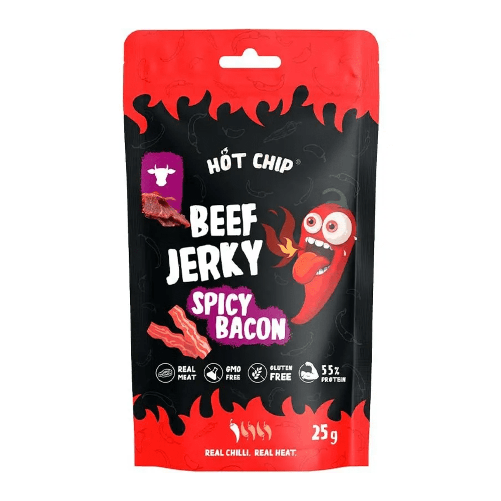 Hot Chip Beef Jerky Spicy Bacon - My American Shop France