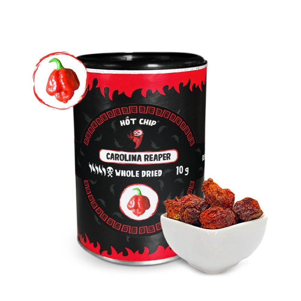 Hot Chip Carolina Reaper Dried Pepper Pods