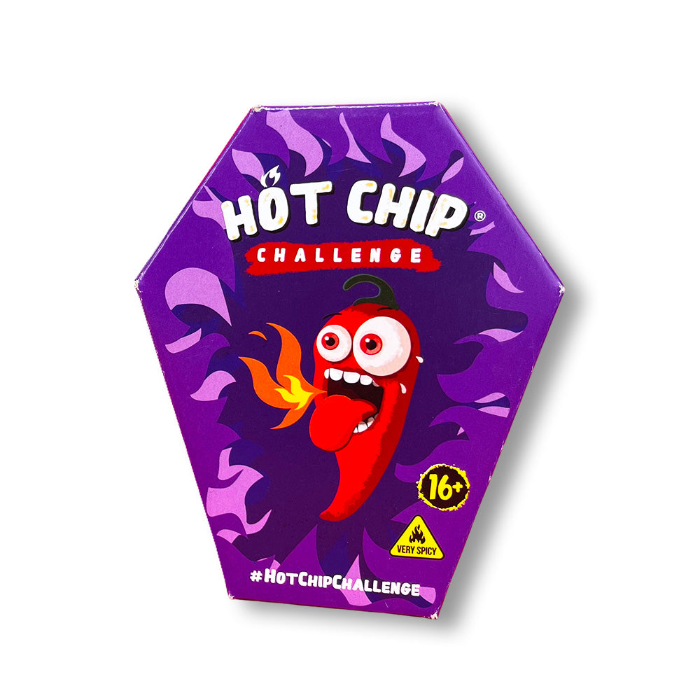 Nouveau paquet de Hot Chip Challenge sur fond blanc